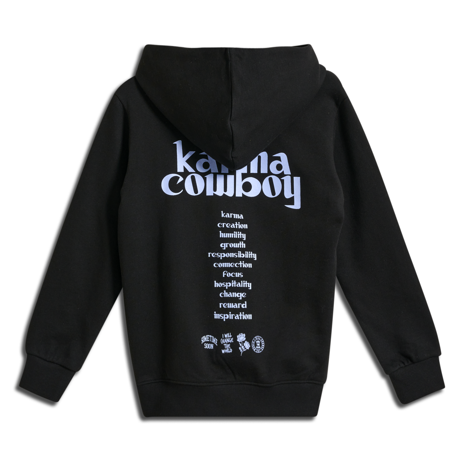 stmKARMA HOODIE, BLACK, packshot